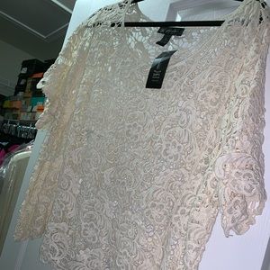 INC Lace Crop top
